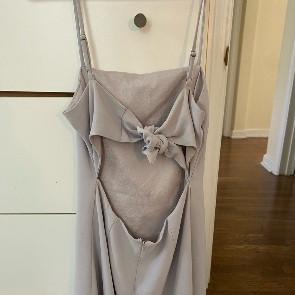 Lulus tie back light blue dress